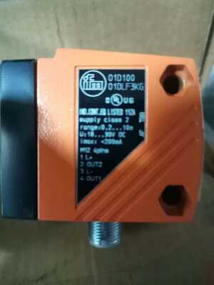O1D100 IFM Laser Distance Sensor 0.2-10m Measurement Range IO-Link IP67 Industrial Device